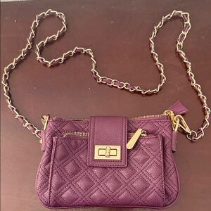 Quilted Purple Crossbody Bag